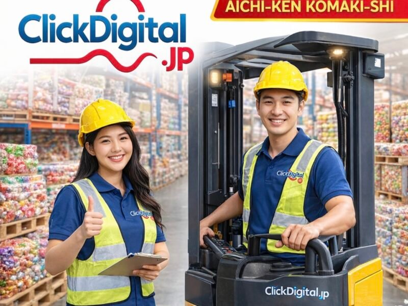 Operador de Empilhadeira Reach Transporte Produtos - Doces . Komaki-shi , Aichi-Ken . ¥ 1.600/h . Cód. da Vaga : KA - 0195 .